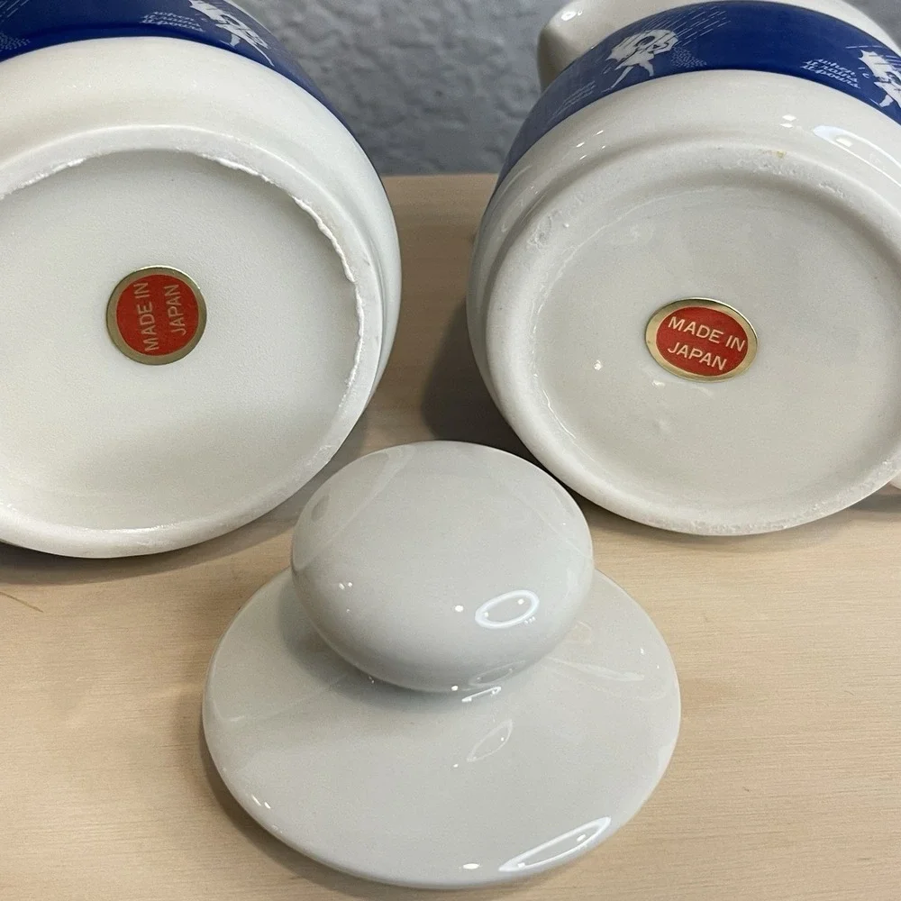 Vintage 1980s Morton Salt Girl When It Rains It Pours Creamer and Sugar Bowl Set